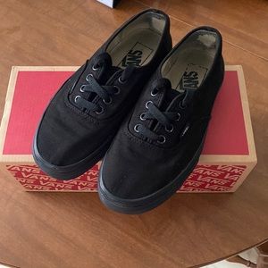 Authentic all black Vans